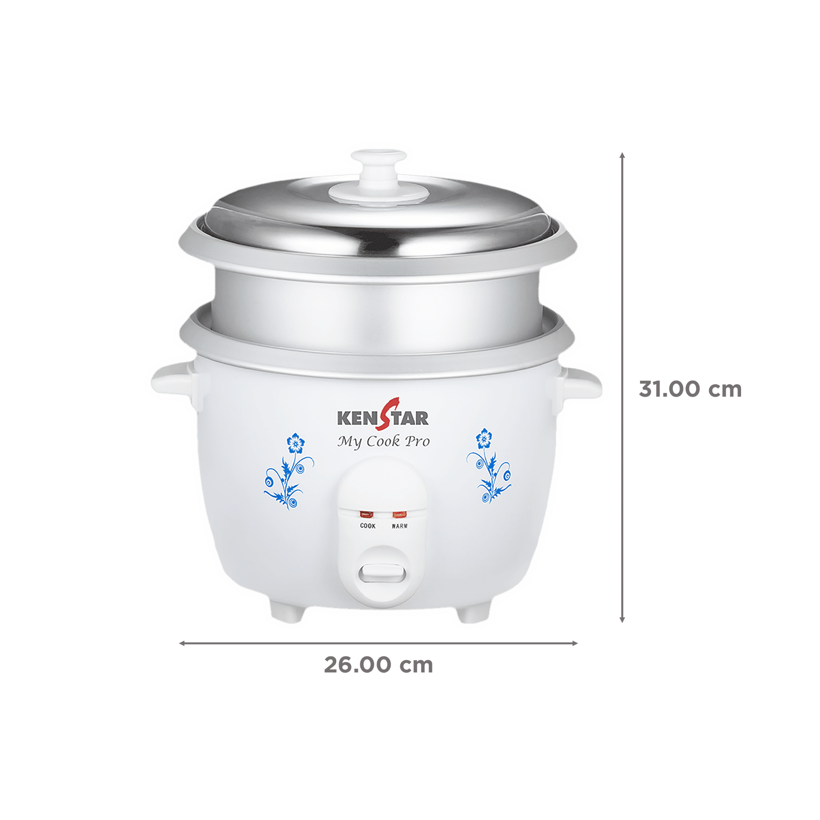 Buy KENSTAR My Cook Pro 1.8 Litre Electric Rice Cooker with Keep Warm Function (White) Online